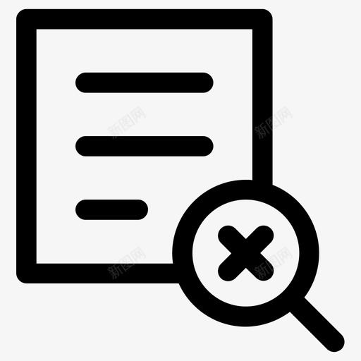 搜索查找信息图标svg_新图网 https://ixintu.com 作表 信息 工作 搜索 放大 查找