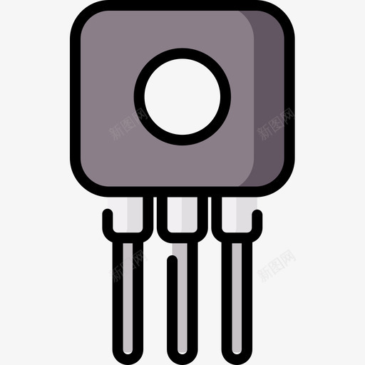 晶体管电工工具和元件9线性颜色图标svg_新图网 https://ixintu.com 元件 工具 晶体管 电工 线性 颜色