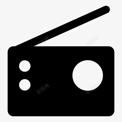 收音机锚音频图标svg_新图网 https://ixintu.com 声音 收音机 格拉达克 锚 音频 频率