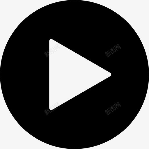 播放按钮箭头音乐图标svg_新图网 https://ixintu.com 按钮 播放 播放器 箭头 音乐