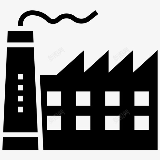发电机组电力工业环保工厂图标svg_新图网 https://ixintu.com 发电厂 发电机组 工厂仓库 核相关符号集矢量图标 环保工厂 电力工业