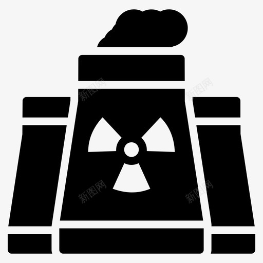 核电站电力工业能源厂图标svg_新图网 https://ixintu.com 仓库 图标 字形 工厂 核电站 环保 电力工业 能源 能源厂