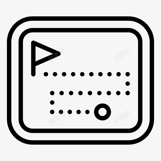 地图方向路线旗帜图标svg_新图网 https://ixintu.com 地图 方向 旗帜 策略 管理 路线