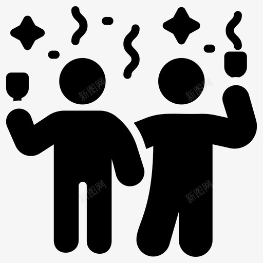 酒会头晕醉人图标svg_新图网 https://ixintu.com 头晕 聚会庆祝铭文向量图标集 酒会 醉人 醉醺醺