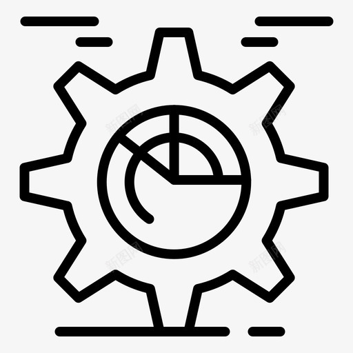 设置图表齿轮图标svg_新图网 https://ixintu.com 优化 图表 战略 搜索引擎 管理 设置 齿轮