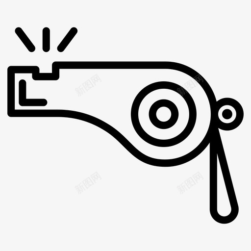 吹口哨仲裁尖叫声图标svg_新图网 https://ixintu.com 仲裁 体育器材 吹口哨 图标 尖叫声 线路 运动