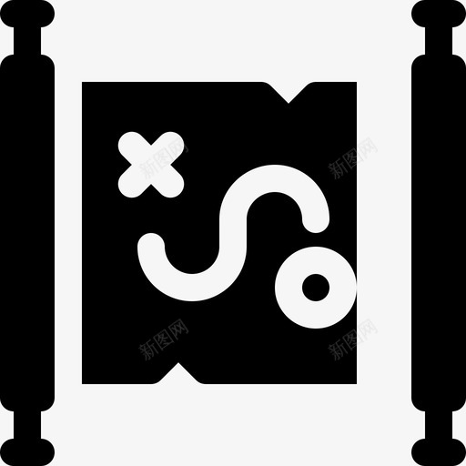 藏宝图中世纪46填充图标svg_新图网 https://ixintu.com 中世纪 填充 藏宝