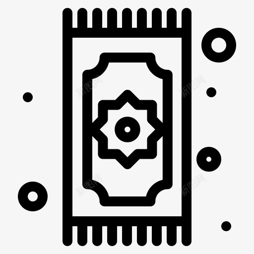 地毯开斋节伊斯兰教图标svg_新图网 https://ixintu.com 伊斯兰教 地毯 巴拉克 开斋节 祈祷 纳马