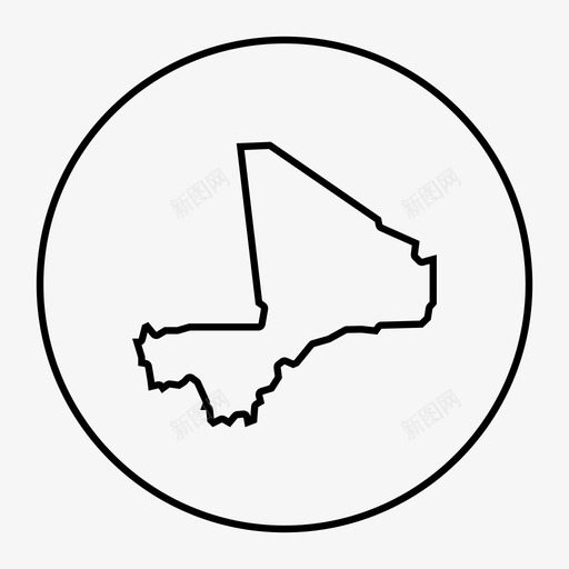 小地图非洲巴马科图标svg_新图网 https://ixintu.com 小地图 巴马科 非洲