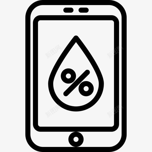 湿度智能家居59线性图标svg_新图网 https://ixintu.com 智能家居 湿度 线性