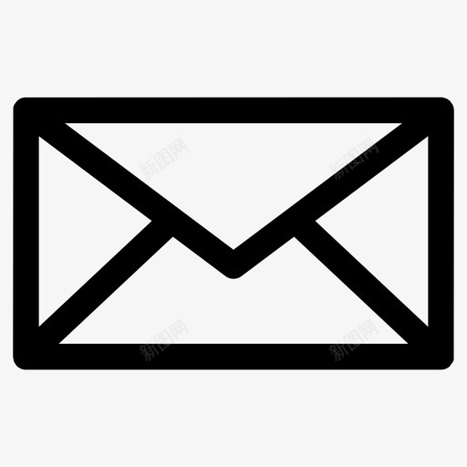 邮件信封信件图标svg_新图网 https://ixintu.com 信件 信封 消息 秘密 网页设计加粗图标 邮件