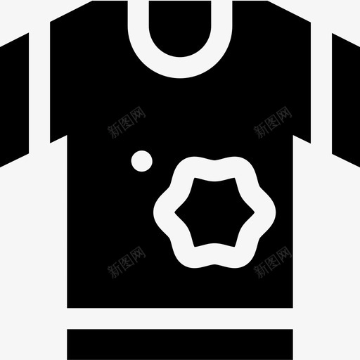 T恤清洁80填充图标svg_新图网 https://ixintu.com T恤 填充 清洁80
