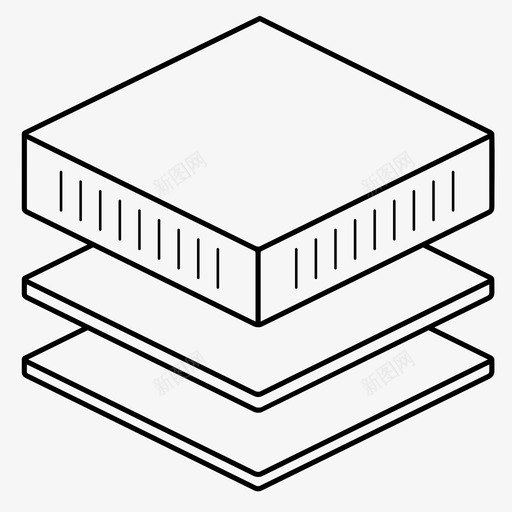 床垫舒适层床舒适图标svg_新图网 https://ixintu.com 床 床垫层 床垫舒适层 泡沫层 舒适 骨科
