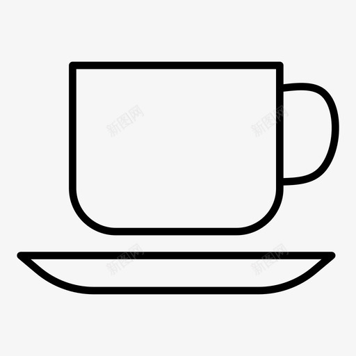 热咖啡杯子空杯子图标svg_新图网 https://ixintu.com 咖啡 家人 杯子 马克