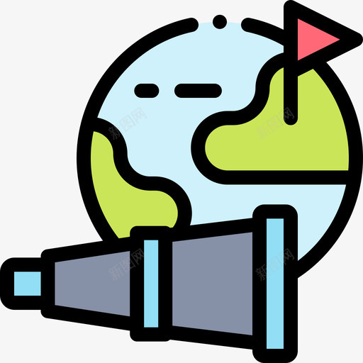 世界工作简历24线性颜色图标svg_新图网 https://ixintu.com 世界 工作简历24 线性颜色