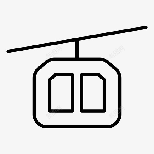 缆车车厢假日公共交通图标svg_新图网 https://ixintu.com 假日 公共交通 缆车车厢 运输