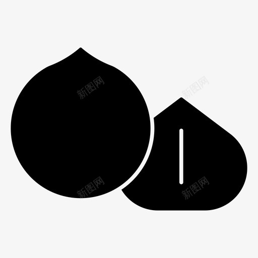 澳洲坚果水果果仁图标svg_新图网 https://ixintu.com 坚果 果仁 水果 澳洲 种子