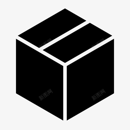 物流配送箱11字形图标svg_新图网 https://ixintu.com 字形 物流配送