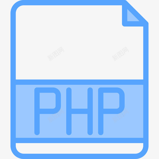 Php文件扩展名5蓝色图标svg_新图网 https://ixintu.com Php 扩展名 文件 蓝色