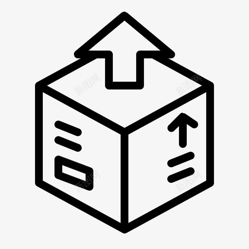 发货电子商务打包图标svg_新图网 https://ixintu.com 发货 发送 打包 电子商务