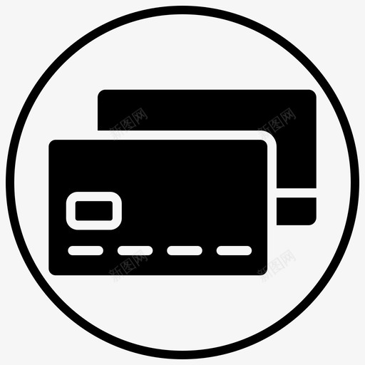 信用卡家庭保护锁定的家图标svg_新图网 https://ixintu.com 信用卡 安全的家 安全黑填充圈 家庭保护 智能家居 锁定的家