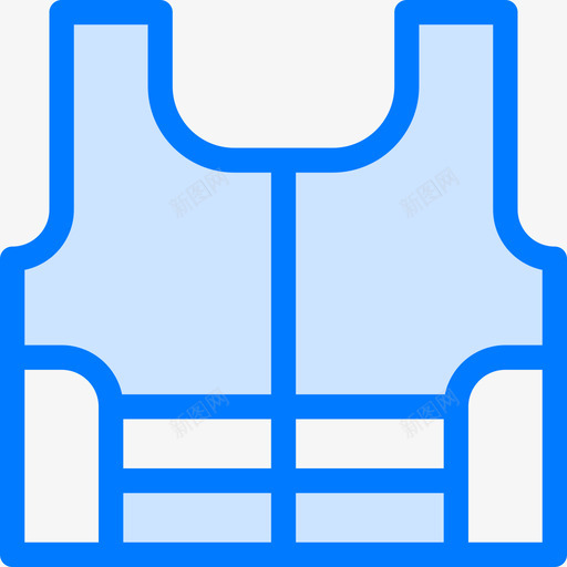 夹克游泳6蓝色图标svg_新图网 https://ixintu.com 夹克 游泳 蓝色