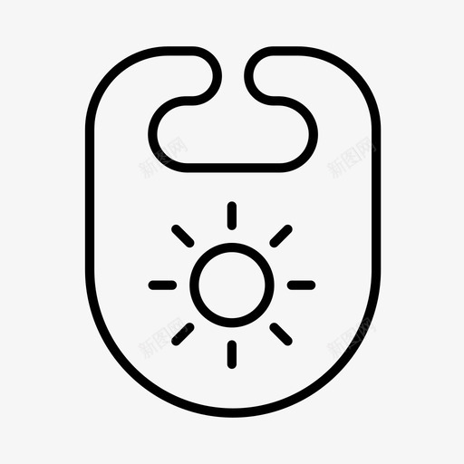 围嘴宝贝孩子图标svg_新图网 https://ixintu.com 围嘴 婴儿 孩子 宝贝 幼儿