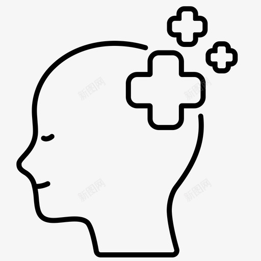 积极思维保健医学图标svg_新图网 https://ixintu.com 保健 医学 心理健康 心理健康和障碍概述 积极思维