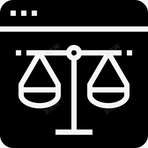 浏览器法律汇编2填充图标svg_新图网 https://ixintu.com 填充 汇编 法律 浏览器