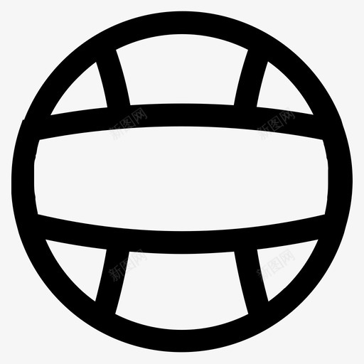 排球游戏手球图标svg_新图网 https://ixintu.com 手球 排球 游戏 运动