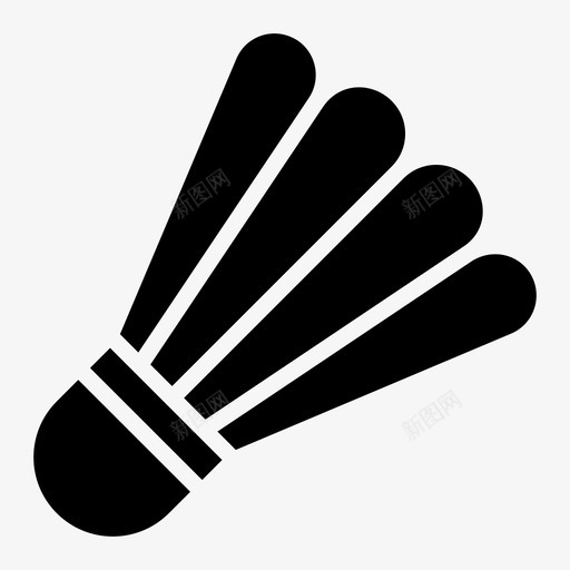 羽毛球运动器材运动字形标集图标svg_新图网 https://ixintu.com 羽毛球 运动器材 运动字形矢量图标集