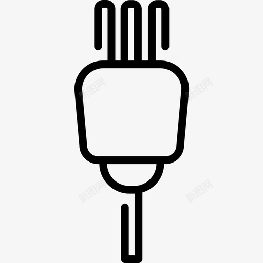 插头电工工具和元件7线性图标svg_新图网 https://ixintu.com 插头 电工工具和元件7 线性