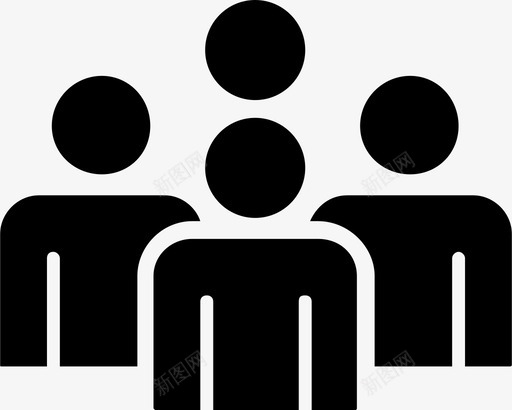 人物头像群组图标svg_新图网 https://ixintu.com 个人资料 人物 头像 用户 群组