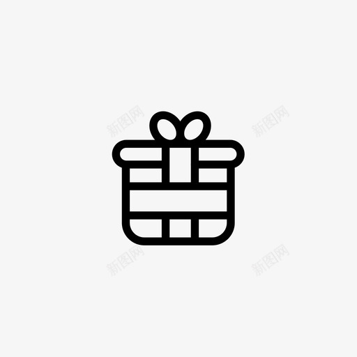 礼物生日鞠躬图标svg_新图网 https://ixintu.com 婴儿用品 幸福 生日 礼物 纪念品 鞠躬