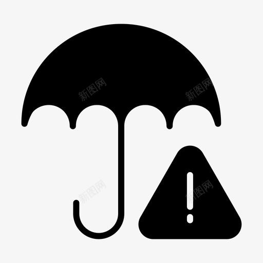 警告照顾保险图标svg_新图网 https://ixintu.com 保护伞 保险 照顾 警告