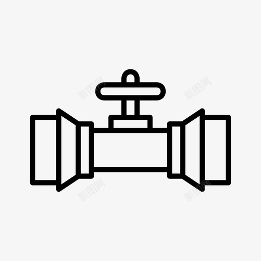 燃气管道加油站管道阀门图标svg_新图网 https://ixintu.com 加油站 工业 水暖 燃气管道 管道阀门