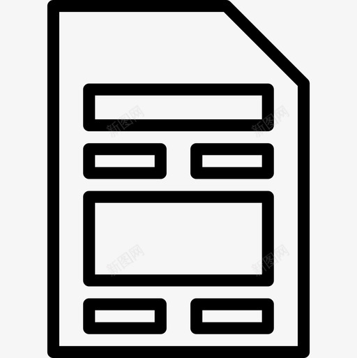 是卡通讯1直线图标svg_新图网 https://ixintu.com 是卡 直线 通讯