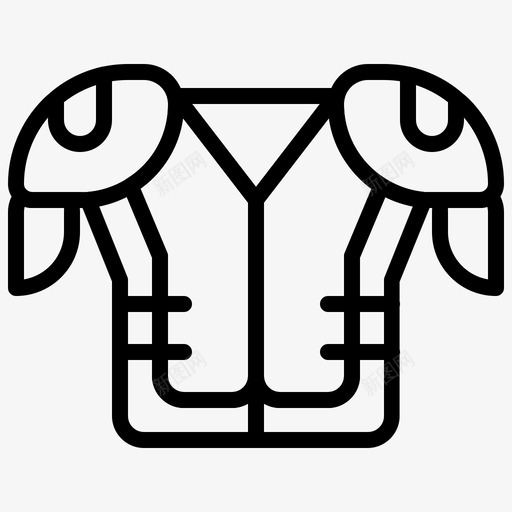 护甲美式足球足球图标svg_新图网 https://ixintu.com 制服 护甲 美式 足球 运动
