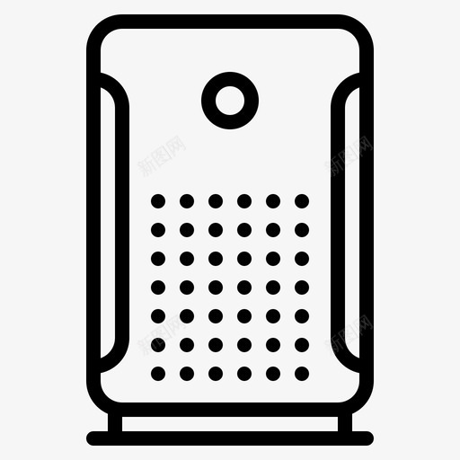 空气净化器家用电器图标svg_新图网 https://ixintu.com 净化器 家用电器 空气 空气净化