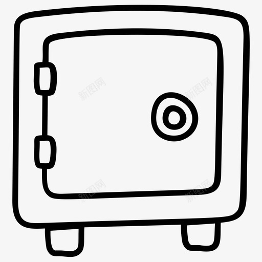 银行储物柜银行存款银行保险箱图标svg_新图网 https://ixintu.com 业务 保险箱 财务和会计行向量图标集 银行保险库 银行保险箱 银行储物柜 银行存款