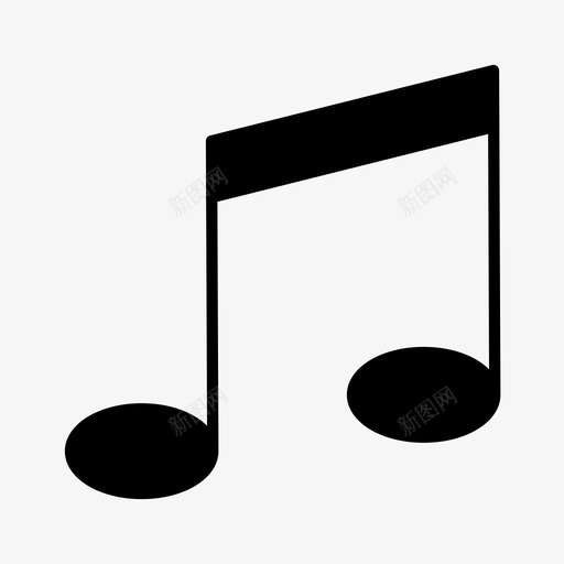 媒体音乐符号音符图标svg_新图网 https://ixintu.com 其他 媒体 歌唱 符号 音乐 音符