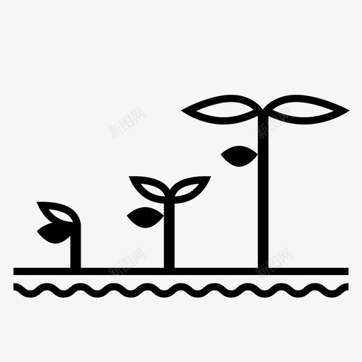 生长发展成为图标svg_新图网 https://ixintu.com 发展 园艺 增加 成为 生产 生长 种植