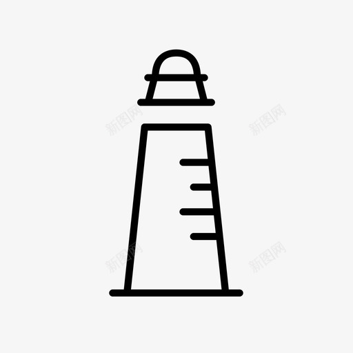 灯塔海洋夏日图标svg_新图网 https://ixintu.com 冒险假期 夏日 旅行 海洋 灯塔