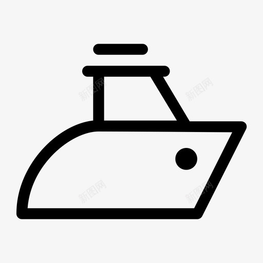游艇游船旅游图标svg_新图网 https://ixintu.com 交通 度假 旅游 游船 游艇