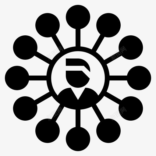 全渠道客户数字图标svg_新图网 https://ixintu.com fintech字形 全渠道 客户 数字 营销
