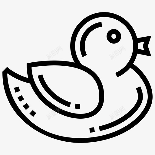鸭子玩具娃娃1图标svg_新图网 https://ixintu.com 娃娃 玩具 鸭子