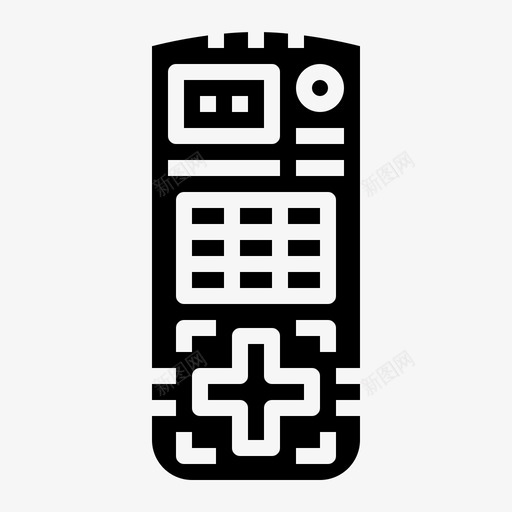 遥控器控制电子图标svg_新图网 https://ixintu.com 小配件 技术 控制 电子 遥控器