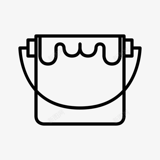 采购产品油漆油漆刷油漆桶图标svg_新图网 https://ixintu.com 工业 油漆 油漆刷 油漆桶 油漆罐 采购产品油漆