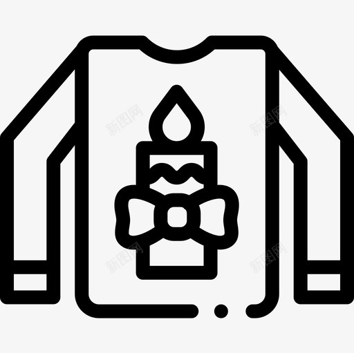 毛衣冬装8件直线型图标svg_新图网 https://ixintu.com 8件 冬装 毛衣 直线 线型