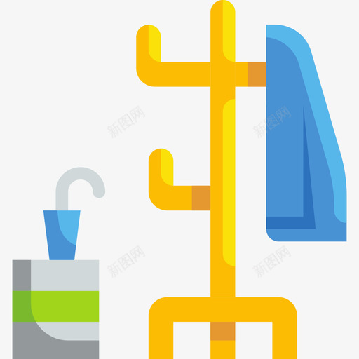 大衣家具和家用家具34件平的图标svg_新图网 https://ixintu.com 34件 大衣 家具 家用 平的